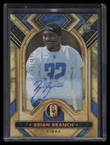 2023 Panini Gold Standard Autographs 107 Brian Branch Rookie Auto 164/199