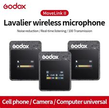 Godox MoveLink II M2 2.4GHz Wireless Lavalier Microphone System Camera Phone USA