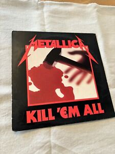 Metallica Kill 'Em All Vinyl 1983 US 1st Press Megaforce LP Album  MRI 069