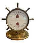 Vintage Advertising  Ship's Wheel Thermometer Barometer Made in USA