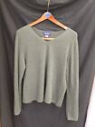Charter Club 100% 2-ply Cashmere Green Crew Neck Sweater Size XL