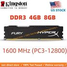 HyperX FURY DDR3 4GB 8GB 16GB 1600 MHz PC3-12800 Desktop RAM Memory DIMM 240pins