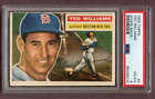 1956 TOPPS #  5 TED WILLIAMS RED SOX PSA 4 VG-EX WHITE 496656 (KYCARDS)