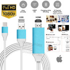 HDMI Mirroring Cable Phone to TV HDTV Adapter For iPhone 13/12/11 Pro Max XR 678