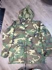 US Military Camouflage Full Zip Hooded Parka Jacket Long XL 8415-01-228-1322