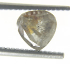 1.05 CTS HEART SHAPE GRAY COLOR ROSE CUT DIAMOND 6.96x6.76x2.73 MM
