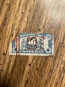 US #RF23 PLAYING CARDS REVENUE TAX STAMP INT Rev