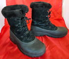 Sorel Women's Size 9 Snow Boots Faux Fur Black Snowbird Thinsulate Lace Up