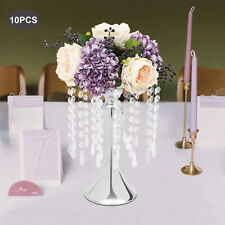 10Pcs Centerpieces Tabletop Versatile Silver Centerpieces for Wedding Decor
