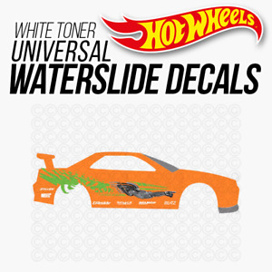 1/64 FAST AND FURIOUS SUPRA White Toner Universal WaterSlide Decal Hot Wheels
