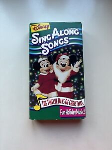 Disney Sing Along Songs The Twelve Days Of Christmas VHS Tape 1994 Holiday Music