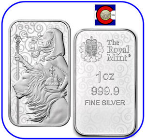 2021 Great Britain Una and the Lion 1 oz 0.9999 Silver Bar - Great Engravers