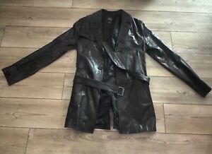 Armani Exchange Leather Coat Men's Size S Small