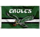 NEW Philadelphia Eagles Flag ~ Large 3'X5' ~ Sports NFL Banner Kelly Green Retro