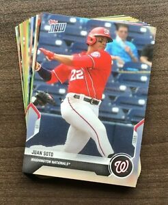 2021 Topps Now Road to Opening Day Washington Nationals Team Set ~ 15 Cards