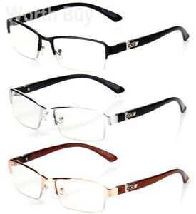Half Rim Men Women OG Eyewear Clear Lens Frame Eye Glasses Designer Fashion Nerd