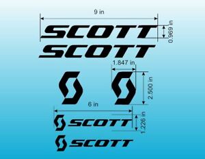Custom Scott Bikes Frame Decal Set. Pick Your Color. USA Seller!