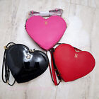 Pick your Color! 1 VICTORIA'S SECRET HEART CROSSBODY PURSE bag Black Pink Red