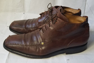 Aldo Brue Shoes Mens Size 11 Brown Leather Made In Italy