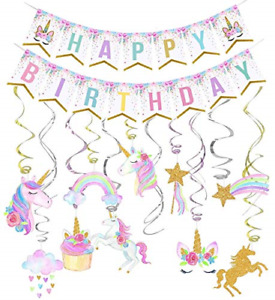 Unicorn Birthday Decorations, Unicorn Party Decorations, Unicorn Party Supplies,