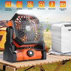 20000mAh Portable Battery Powered Camping Tent Lantern Fan with LED Light Lamp