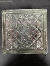 Glass blocks Vintage Architectural Glass Building Block - Reclaimed 5.75” x 5.75