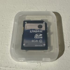 Kingston DataTraveler 4GB Class 4 - SDHC Card - SD4/4GBKR With Case