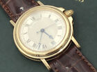 18K Yellow Gold Breguet Marine Automatic Date Watch With Box & Book