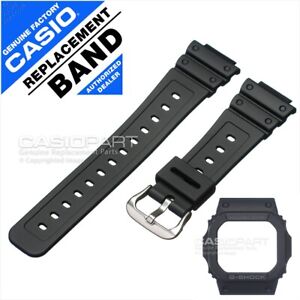 Genuine CASIO G-SHOCK GW-M5610-1B  GWM5610 G-5600 Black Watch Strap Band & Bezel