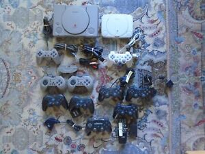 New Listing2 PlayStation 1 consoles, 10 controllers - FOR PARTS OR REPAIR LOT! READ