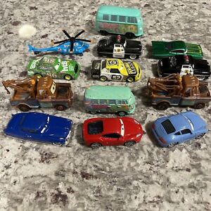 Mattel Disney Pixar Cars Lot of 13 Assorted Diecast Cars And Vehicles