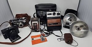 New ListingLot of Old and Vintage Film Cameras & Accessories