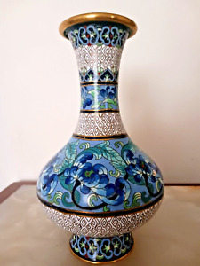 New ListingAntique Cloisonne Enameled Vase 9