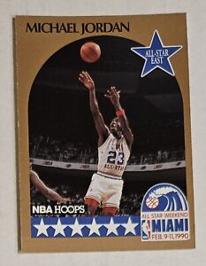 Michael Jordan 1990-91 NBA Hoops #5 Bulls All-Star HOF MJ