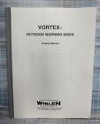 1996 WHELEN Vortex Siren Service/Installation  Manual