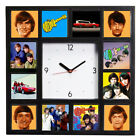 The Monkees Davy Mike Peter Micky Clock with 12 pictures