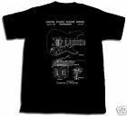 FENDER STRATOCASTER GUITAR PATENT SHIRT NEW TShirt S M L XL 2XL 3XL LEO T-shirt