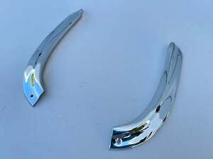 NEW 1963 CHEVY IMPALA FULL-SIZE BEL AIR BISCAYNE LOWER EYEBROW MOLDINGS / CHROME