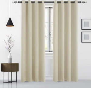 Blackout Curtains Grommet Thermal Insulated Room Darkening Drape for Living Room