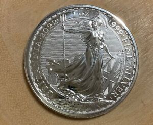 New Listing2022 Britain Britannia 1 oz .999 Silver Coin Brilliant. Fast Ship!