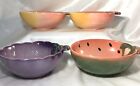 Vintage Ceramic Bowls Shaped Like Fruit Set Of Four
