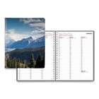 MOUNTAINS WEEKLY APPOINTMENT BOOK, 11 X 8.5, BLUE/GREEN/BLACK, 2021