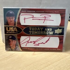 USA Baseball Today & Tomorrow Signed Red #TT4 Petey Paramore J Swagerty 24/25