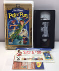 Disney’s Peter Pan VHS Video Tape Masterpiece Edition Clamshell BUY 2 GET 1 FREE