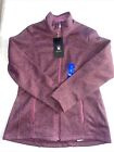 Spyder Jacket Womens Large Purple Fleece Full Zip Long Sleeve Pockets Knit NEW!!