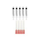 5 Pack -3ml Sterile Syringe with 18 ga 1 1/2  Blunt Tip Needle + Clear tip cap