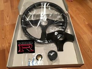 rare JDM Hiro R Carbon Steering Wheel S13 silvia 180sx R32 r33 r34 GTR Crx Nsx