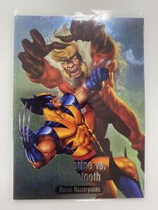 2016 Upper Deck Marvel Masterpieces Battle Spectra Wolverine Sabretooth NM