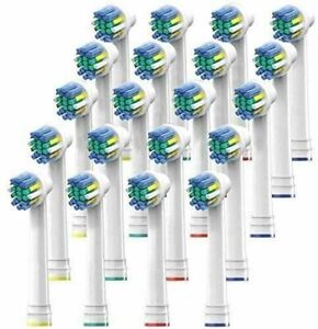 Alayna Replacement Toothbrush Heads Compatible with Oral B Floss Action - 20 Pk