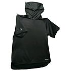 And1 Short Sleeve Hoodie XL Black Sweatshirt Pullover Basketball Zip Pocket Top